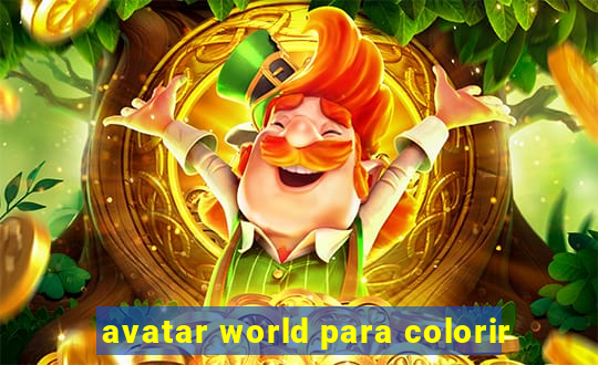 avatar world para colorir